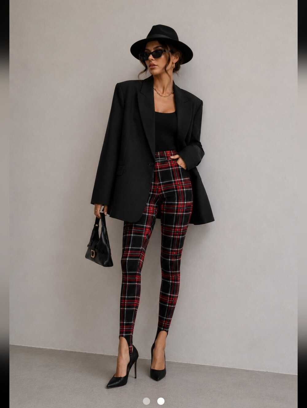 Express Plaid Women's Sturrup Pants‎